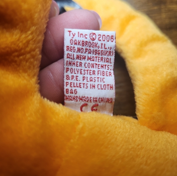GARFIELD TY Beanie Buddies  Lying Down *RETIRED* Rare 2006 12" Long Orange Cat - Picture 6 of 8